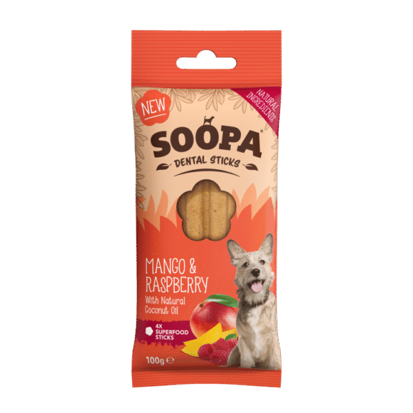 SOOPA dantims mangų ir aviečių