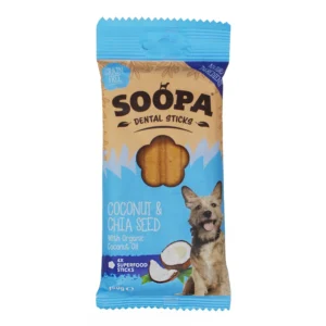 SOOPA dantims kokosų ir chia sėklų