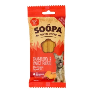 SOOPA dantims spanguolių ir saldžių bulvių