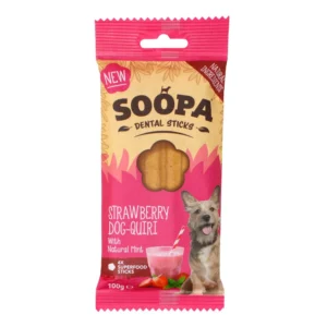 SOOPA dantims braškių Dog-Quiri