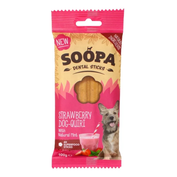 SOOPA dantims braškių Dog-Quiri